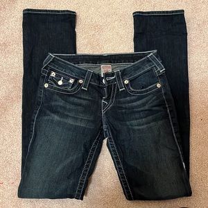 True Religion Straight Leg Dark Wash Jean | Size 26